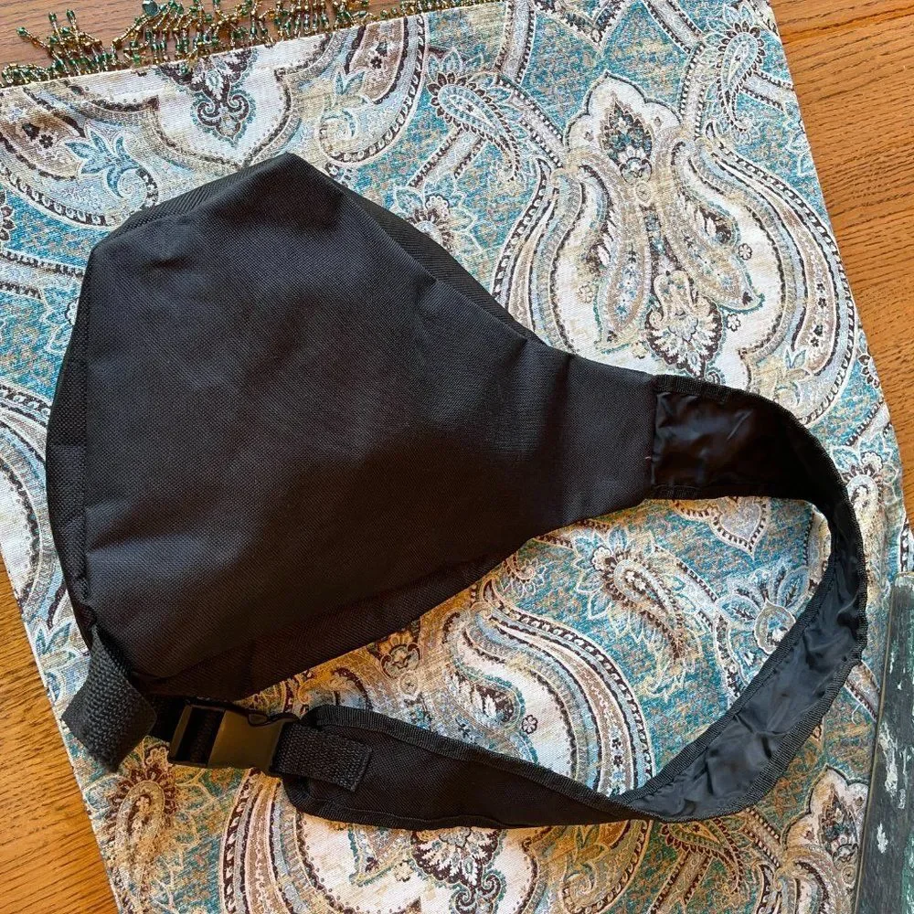 Crossbody Sling Bag Black Taupe Adjustable Belt Bag Travel Everyday Unisex